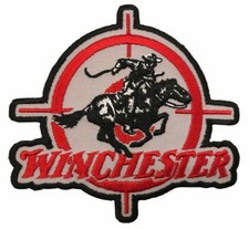 Winchester Woven Patch, Iron on, Rifles, Badges, Guns, Hunters 3.5 Inch 