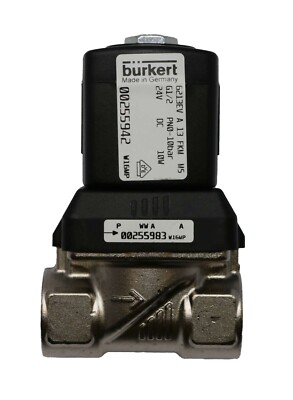 New Burkert Solenoid Valve 6213EV A 13 FKM, 24V DC 1/2 G