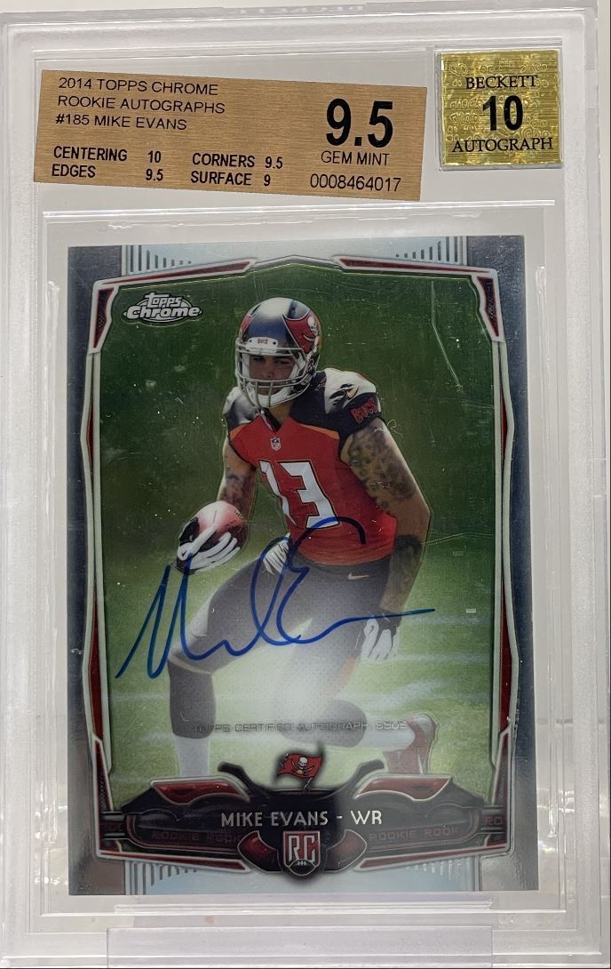 Mike Evans Topps Chrome Rookie Autograph Patches #RAPME Base