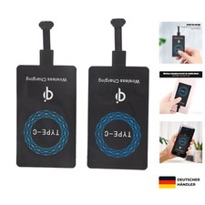Ladeempfänger Aufkleber 2 Stück Typ-C Selbstklebend Kabelloses Laden Mobiltel...