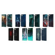 CHRISTOS KARAPANOS KEY ART LEATHER BOOK WALLET CASE FOR APPLE iPOD TOUCH MP3