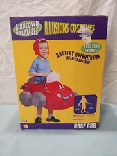 Disfraz de coche de carreras inflable disfraz de Halloween para niño