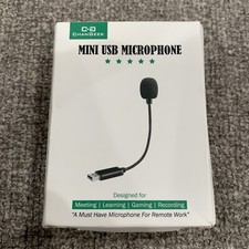 ChanGeek Mini USB Microphone for Laptop and Desktop Computer with Gooseneck