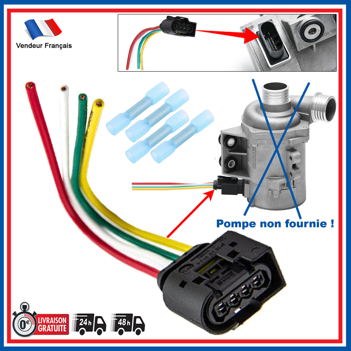 Electric Water Pump + Thermostat for BMW 3 Series E90 E91 E92 N52 323i Electric Water Pump + Thermostat for BMW 3 Series E90 E91 E92 N52 323i