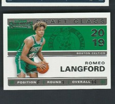 2019-20 Panini Contenders Draft Class of 2019 Rookie # 14 Romeo Langford