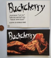 Buckcherry 1999 Dreamworks Records Promotional Sticker Postcard New Old Stock