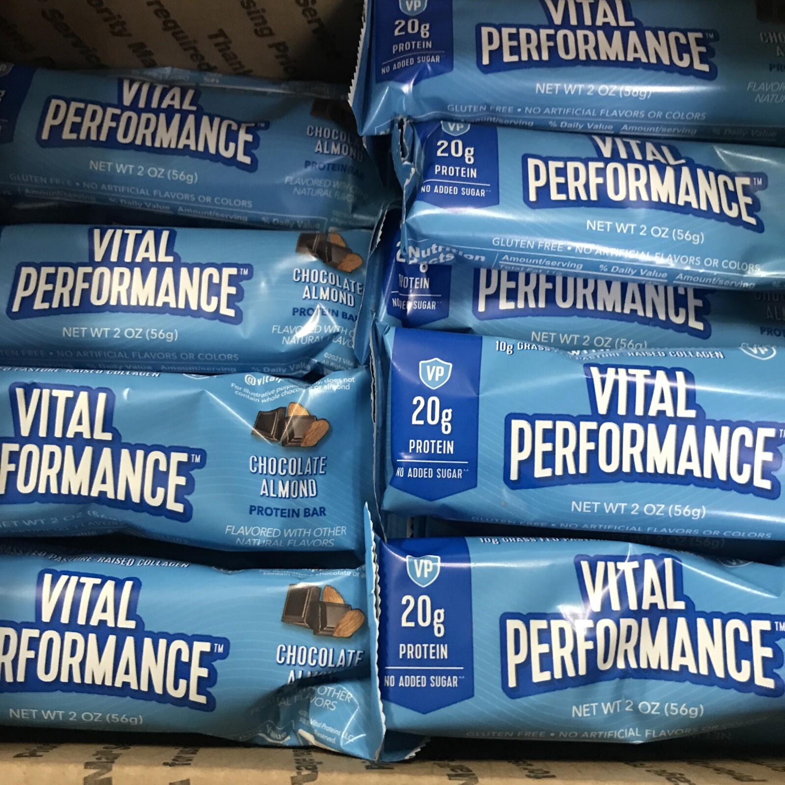 Vital Performance Choc Almond Protein Bars 53ct (4/23) AminoTher