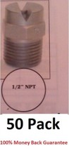 50 HARDENED STEEL SPRAY TIPS 1/2" 80/30, 80/40, 80/50, 80/70, 80/100 SEALCOATING