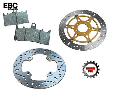 FITS KAWASAKI KVF 360 B1-B3/B6F/B7F/B8F/B9F 03-09 Front Brake Disc Rotor & Pads