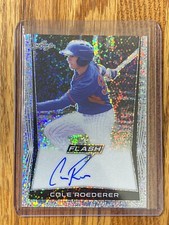 2018 Cole Roederer Leaf Flash Cubs Future Rookie RC On Card Auto Prismatic 🔥🔥