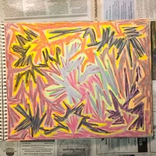 Drawing 11X14" Oil Pastel on Paper