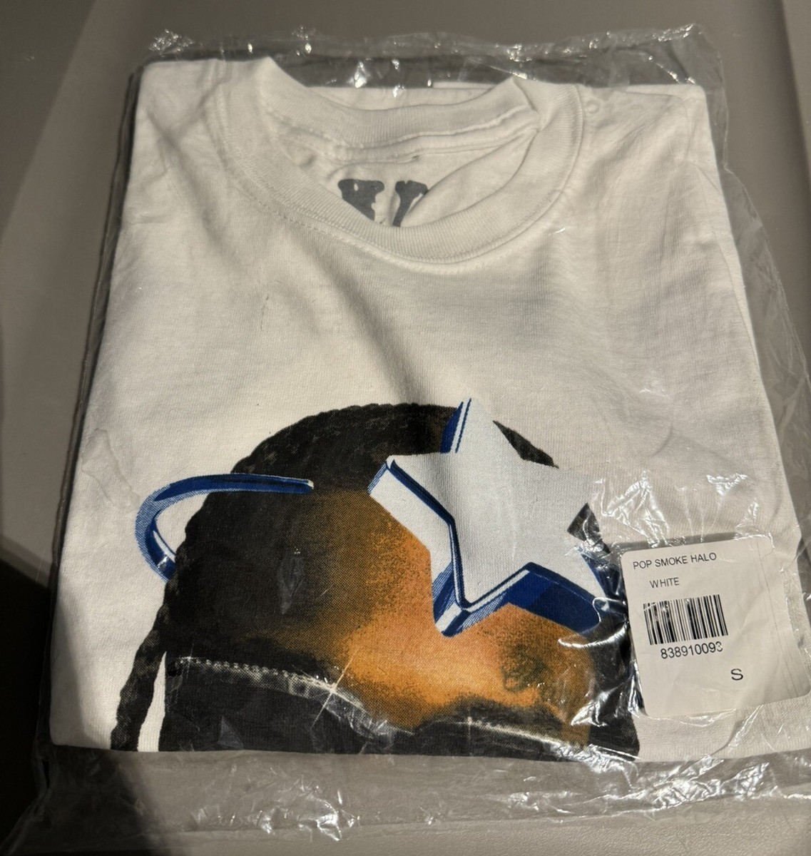 NEW Pop Smoke x VLONE Halo Tee White T-Shirt Size Small S | eBay