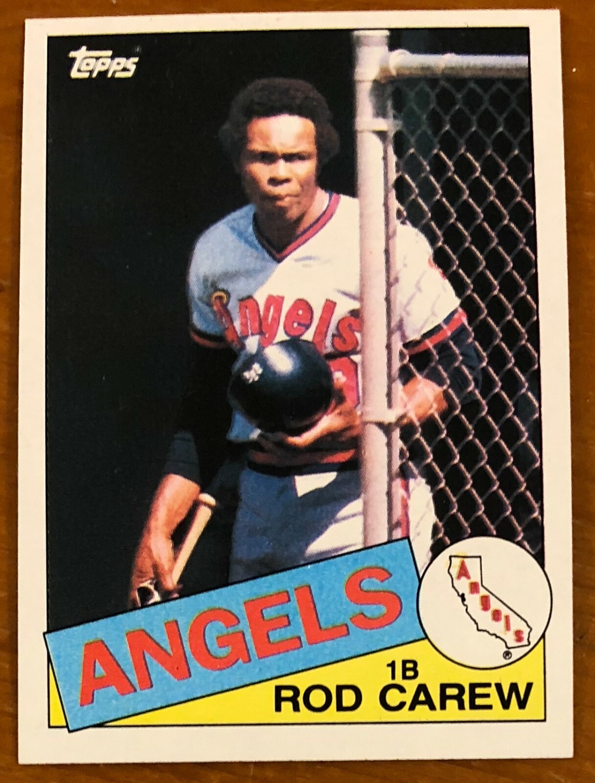 1985 Topps Rod Carew Hall of Fame Baseball Card in Excellent Condition