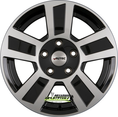 4x Autec Typ TG - Tigris schwarz poliert 6x14 ET30 - LK5/112 ML66.6 Felge Alu