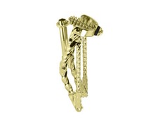 Gold SQUARE Twisted Bicycle Springer Fork for 12" Cruiser Lowrider Bikes