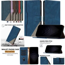 Leather Cover Flip Kickstand Case For iPhone 16 15 14 Plus 13 12 Mini 11 Pro Max