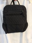 Vera Bradley Backpack Quilted Microfiber Bag Black