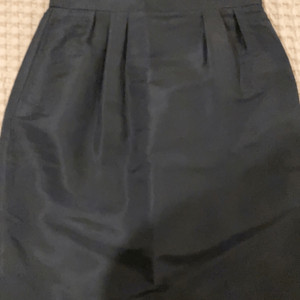 Chanel Black Taffeta Pencil Skirt