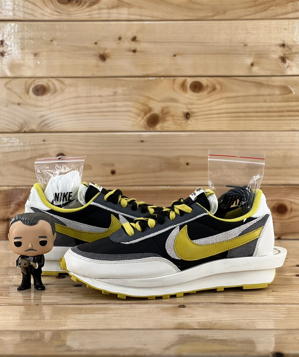 Nike LD Waffle Sacai Undercover Black Bright Citron Size 9.5 DJ4877-001 Yellow