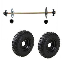 29" Go Kart Rear Axle Kit 6" Wheels Sprocket Hub for ATV Go Cart Quad Trike