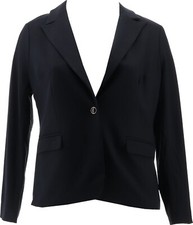 J Jason Wu Knit Ponte Blazer Black L NWOT 578 