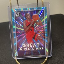 2021-22 Panini Donruss Scottie Barnes Great X-Pectations Holo Teal Laser #22
