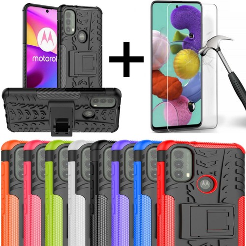 Anti-Slip Motorola Moto E20/E30/E40 Hybrid Case With Stand - Foto 3