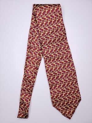 Beaufort Tie Rack Mens Formal Necktie 57''Lx3.75''W Burgundy/Beige Neck Tie