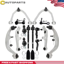 For 2003-2009 Nissan 350Z G35 Front Upper & Lower Control Arm Tie Rod Sway Bar