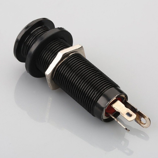 1/4in Stereo Guitar Bass Barrel Jack Cylinder Output Jacks For Electric