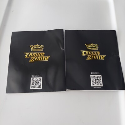 Pokemon Crown Zenith Player's Guide Booklet From Elite Trainer Box