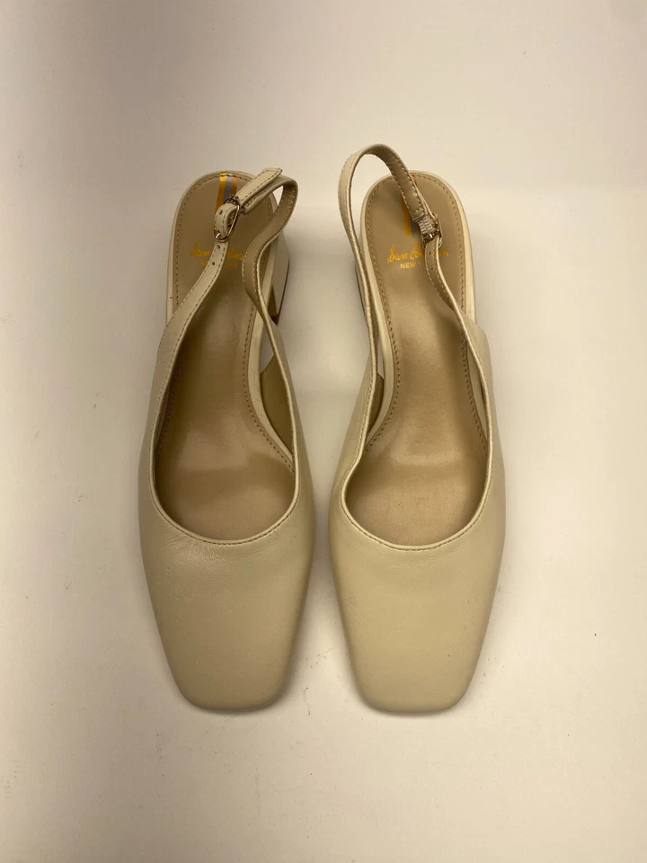 Sam Edelman 女式 Terra 现代象牙色露跟 6.5 码 — 第 2/4 张图片