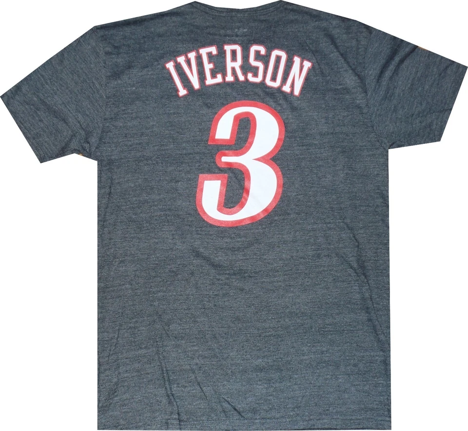 Camisa Allen Iverson Philadelphia 76ers Adidas Throwback Tri Mezcla Etiquetas Nuevas Foto 2 de 4