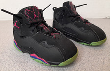 Nike Air Jordan 7 True Flight Black TD Size 8C 343797-039 Shoes Sneakers Kids