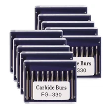Dental Carbide Burs Tungsten Steel Bur FG # 330 For High Speed Handpiece
