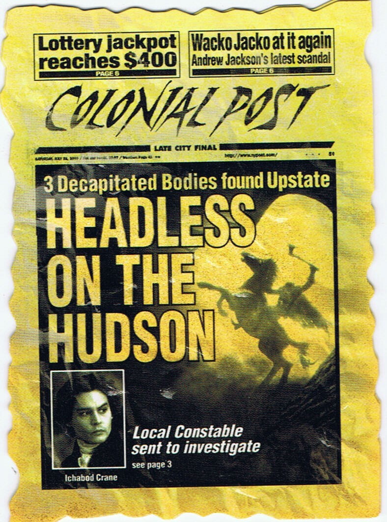 Sleepy Hollow 1999 Inkworks. Singles + Inserts. Check List. Cards $1 + discounts - Picture 8 of 9