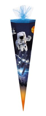 Schultüte / Zuckertüte / 85cm / eckig / ''Space''