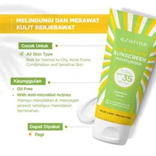 Azarine Calm My Acne Sunscreen Moisturiser SPF35 PA+++