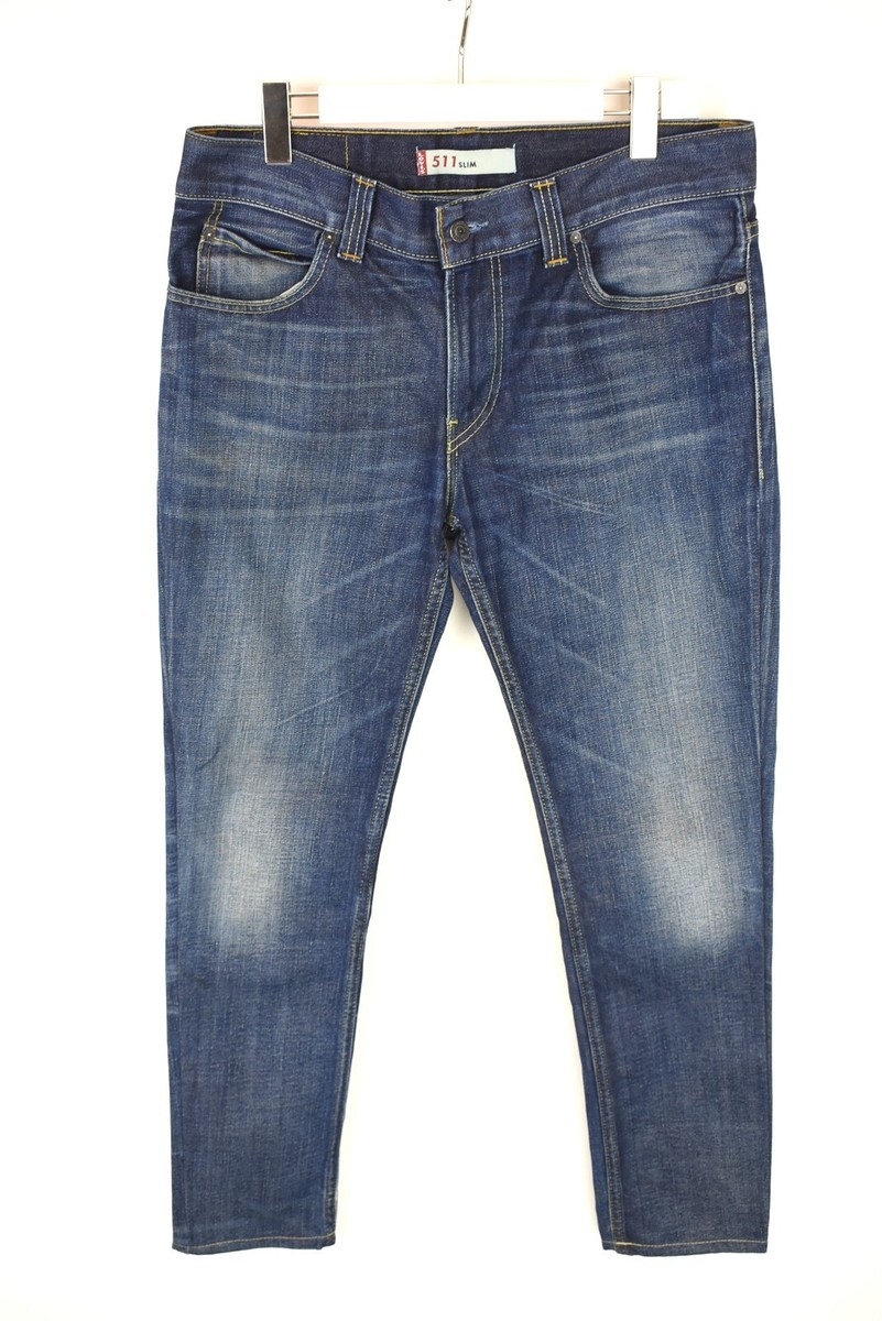 Levi's 511 Slim Men's Jeans W36 30 Zipper Fly New