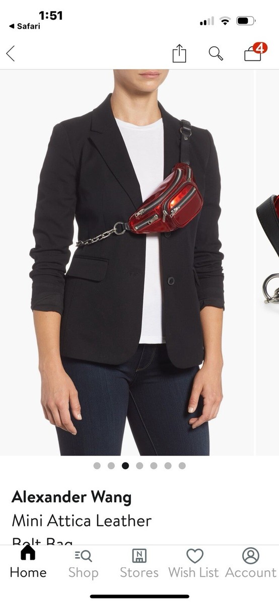 New Alexander Wang mini Attica red patent fanny pack | eBay New Alexander Wang mini Attica red patent fanny pack | eBay