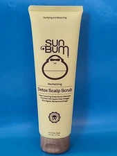SUN BUM Revitalizing DETOX SCALP SCRUB DEEP CLEANSING Hair SHAMPOO 8 FL OZ