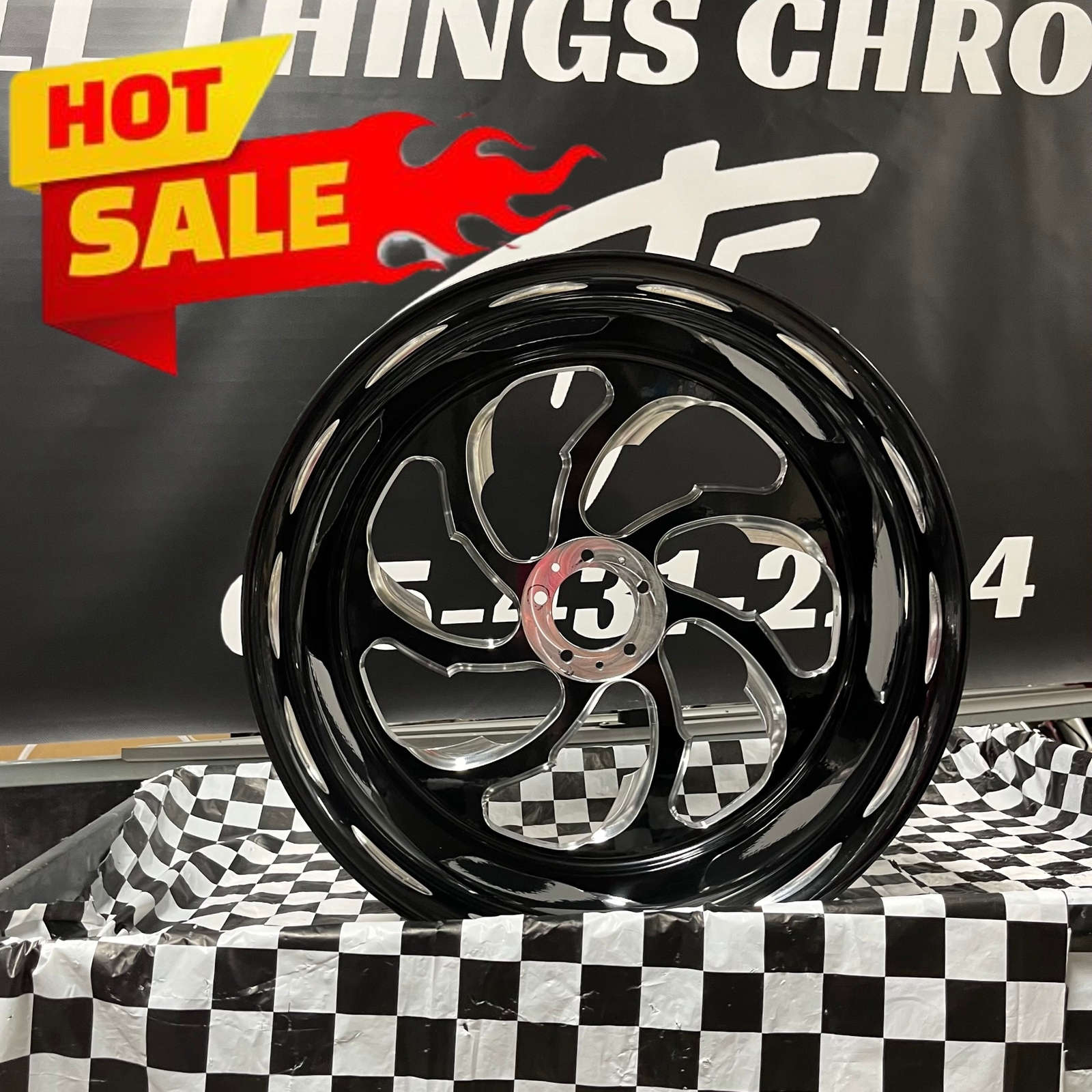 SALE!!! 300 FAT BLACK CONTRAST CUT SAMURAI REAR WHEEL 99-24 SUZUKI HAYABUSA