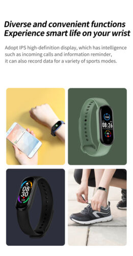 M6 Smart Band Watch Bracelet Wristband Fitness Tracker Blood Pressure Heartrate - Picture 11 of 12