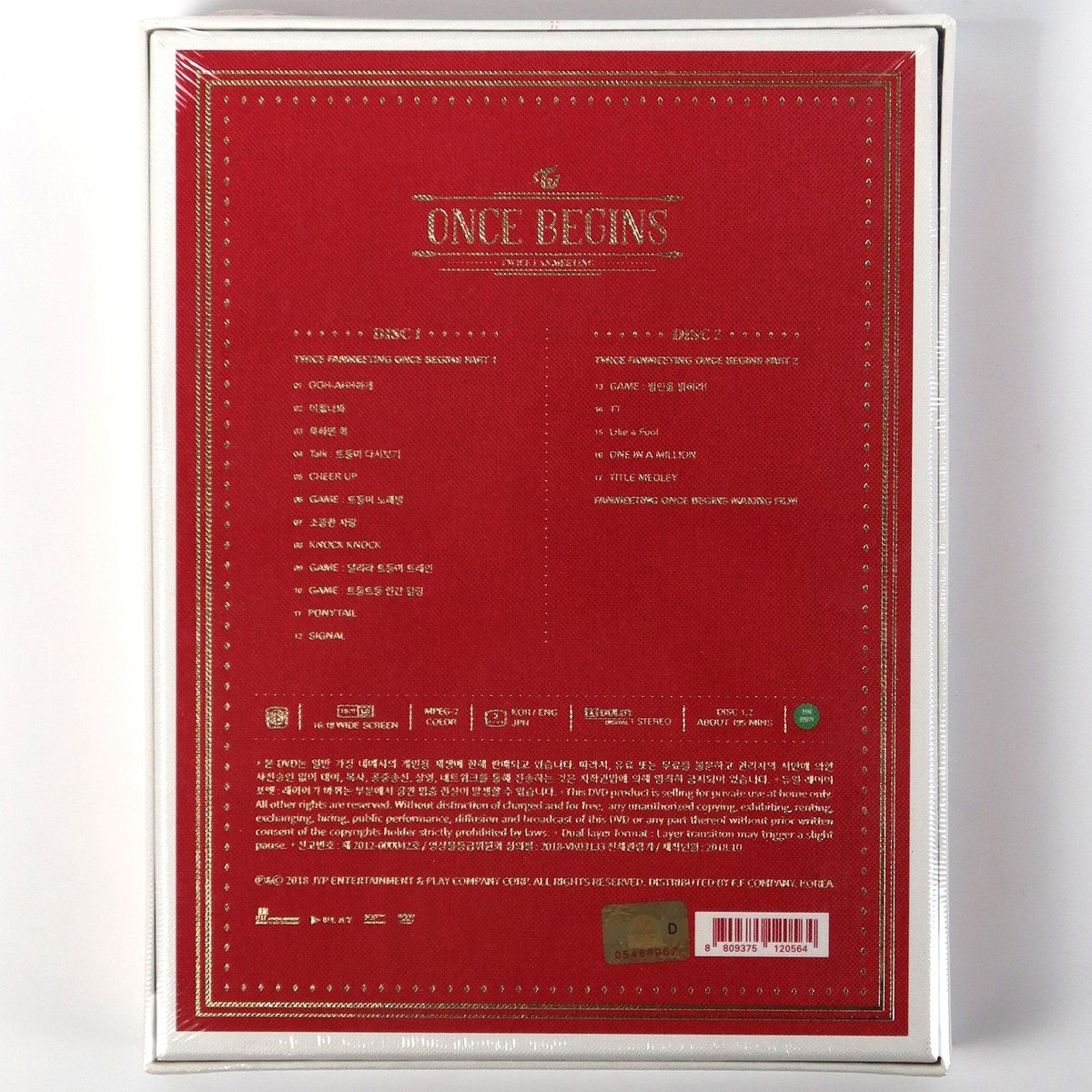 Twice - Once Begins Fanmeeting DVD Set Factory Sealed 2018 | eBay