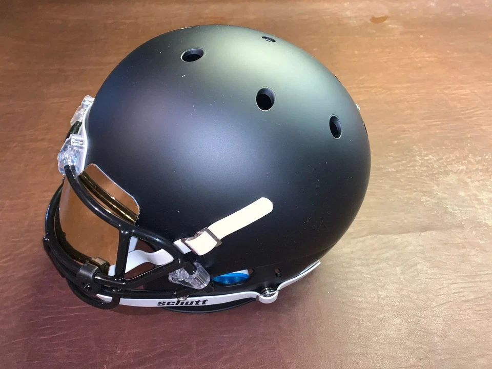Myles Jack Signed Jaguars Full-Size Custom Matte Black Helmet With Mirrored Viso - Image 4 of 4