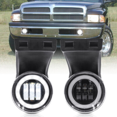 Clear Lens Driving Fog Lights Lamps Replacement for 1994-2002 Dodge Ram 1500 2500 3500 Pick Up Truck with 881 12V 27W Halogen Bulbs Clear Lens Driving Fog Lights Lamps Replacement for 1994-2002 Dodge Ram 1500 2500 3500 Pick Up Truck with 881 12V 27W Halogen Bulbs