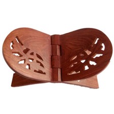 Beautiful Handmade Hardwood Quran Holder - Small size 13" x 7" 