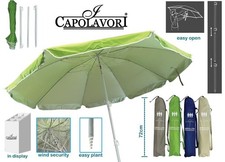 Ombrellone Mare Spiaggia Easy Open 8 Stecche 200 cm Vari Colori
