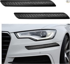 2 Pcs Front And Rear Car Bumper Guards Anti-scratch Protective S Color Black