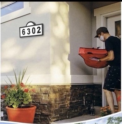 Solar Powered Address Sign Warm White & Cold White for Outside LED Light